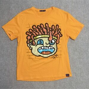 Bear The Beams Shirt Mens XL Orange Graphic Shine Bright With White Art‎ Tee